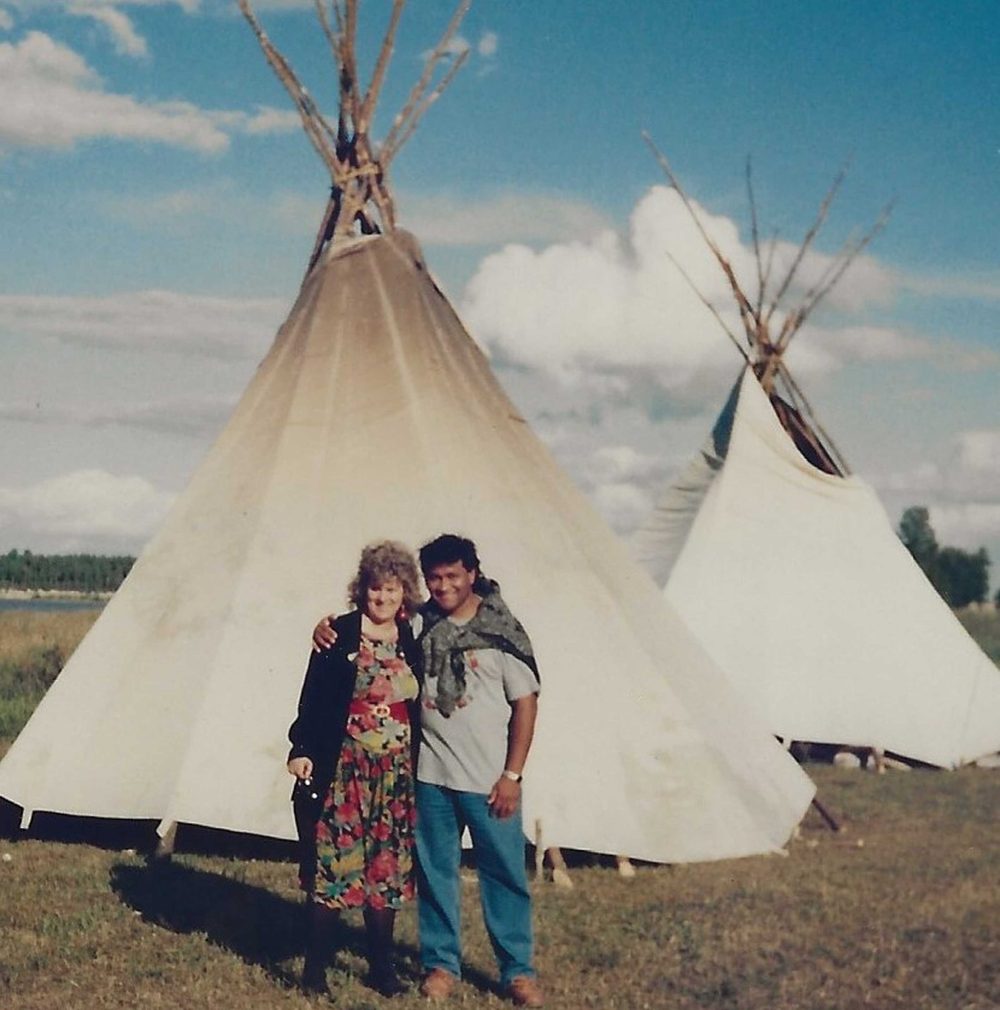Barbara and Norman at the Sacred Assembly, Sagkeeng, Manitoba, Canada, 1997