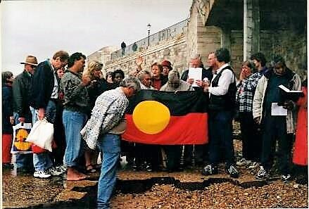 Portsmouth: re-enactment of the departure of the First Fleet for Australia, Australian Prayer Network tour 1999