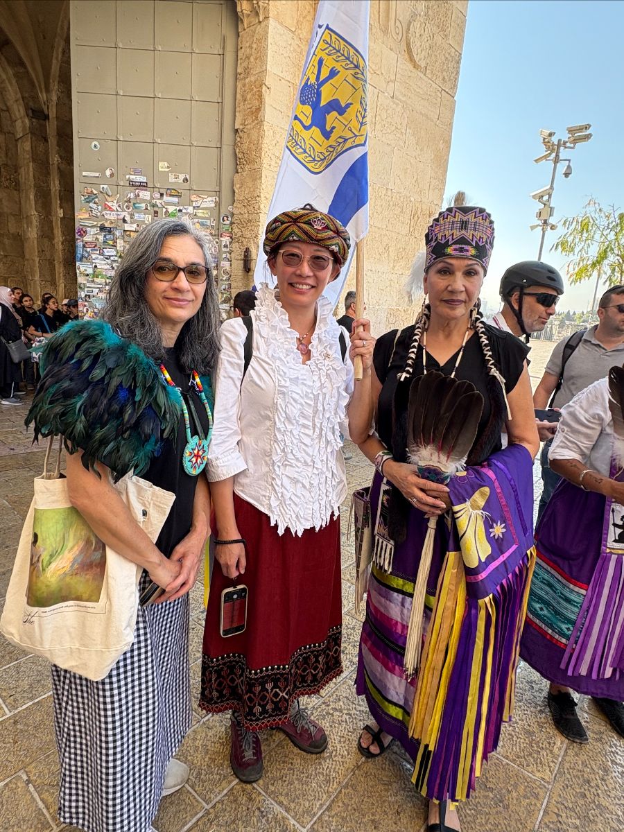Indigenous-Embassy-Jerusalem-event-Israel-gathered-First-Nations-people-Canada-Alaska-Australia-NZ-organiser-Dr-Sheree-Trotter-left
