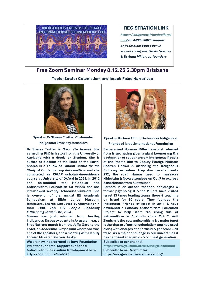 Free zoom seminar-Brisbane 8-12-25 FLYER