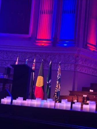 Candles and Flags Solidarity Event Brisbane